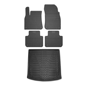 Porsche Cayenne Floor-Trunk Mats - Omac - El-Toro & YPS - Black - 2019-2025